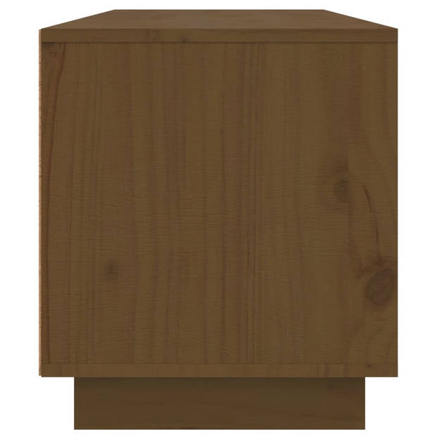 The Living Store TV-kast Massief grenenhout - 140 x 35 x 40 cm - Honey Brown