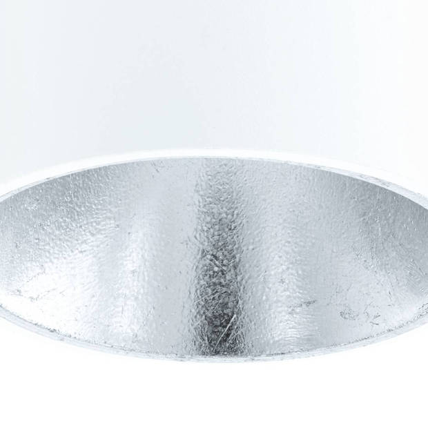 EGLO Polasso - Plafondlamp - 1 Lichts - LED - Ø100mm. - Wit, Zilver