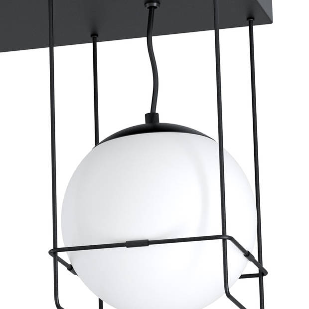 EGLO Versuola Plafondlamp - E27 - 77 cm - Zwart/Wit