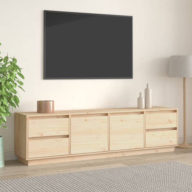 vidaXL Tv-meubel 176x37x47,5 cm massief grenenhout