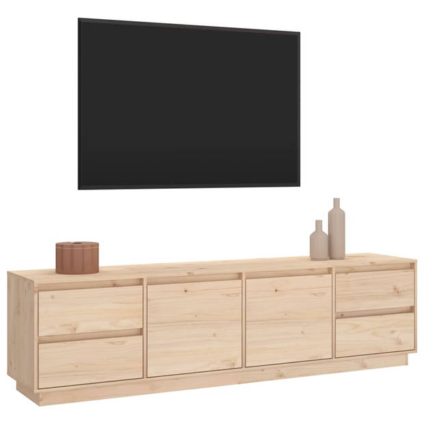 vidaXL Tv-meubel 176x37x47,5 cm massief grenenhout