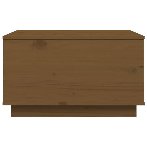 vidaXL Salontafel 60x50x35 cm massief grenenhout honingbruin
