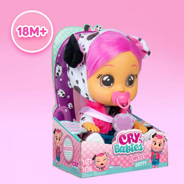 iMC Toys Pop Dressy Dotty Cry Babies