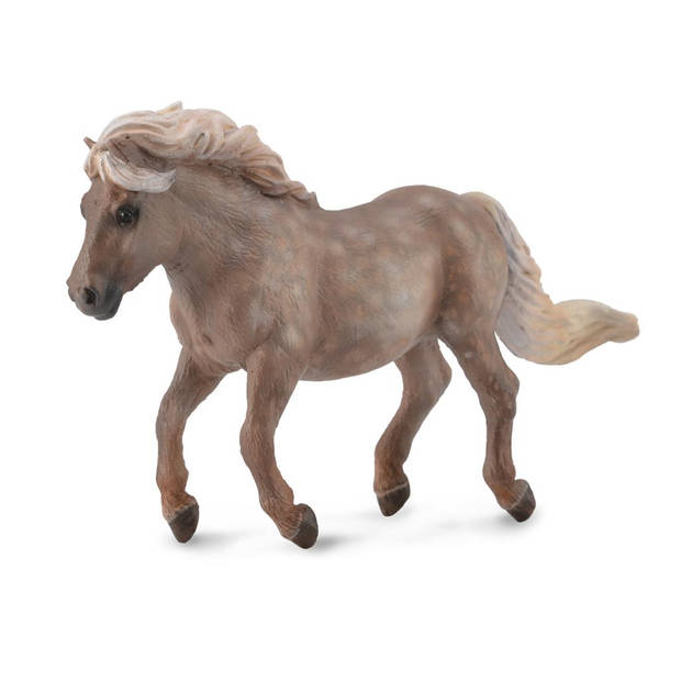 Collecta Paarden: Shetlandpony 10 cm Appelschimmel