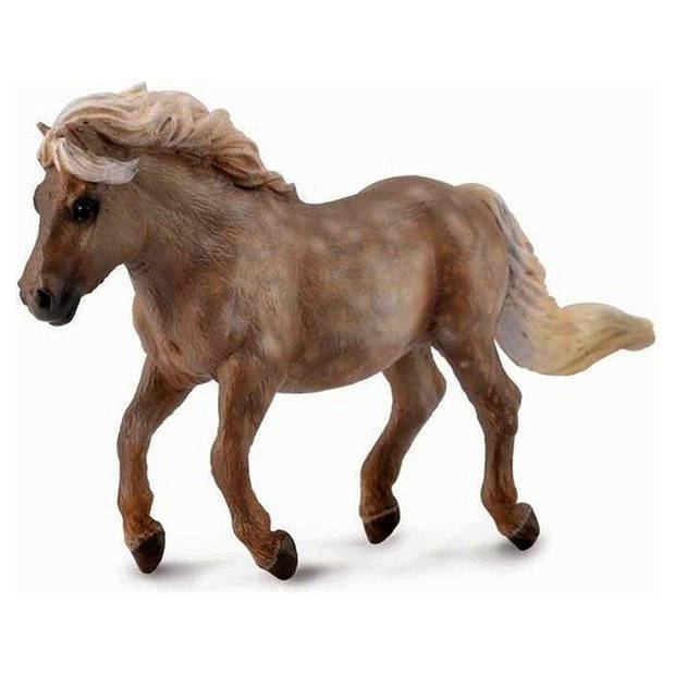 Collecta Paarden: Shetlandpony 10 cm Appelschimmel