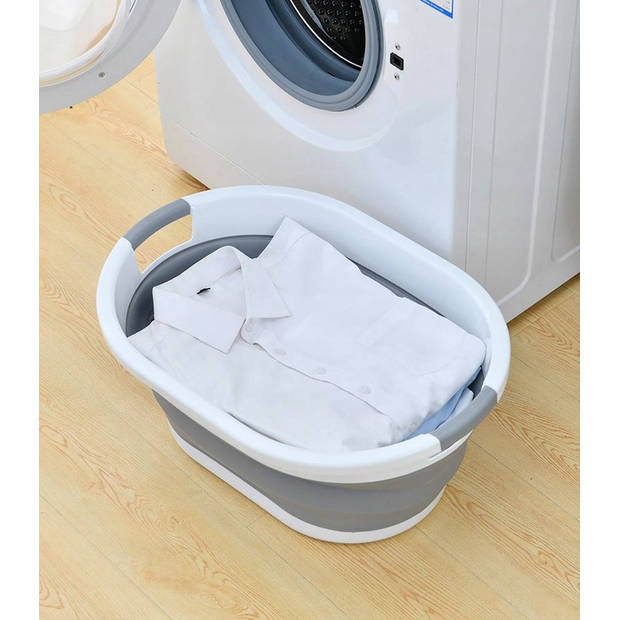 Opvouwbare Siliconen Mand - Wasmand - Babybadje - Opbergmand - Opbergbox 25L - Ideaal voor Camping of Appartement