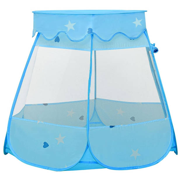 vidaXL Kinderspeeltent met 250 ballen 102x102x82 cm blauw