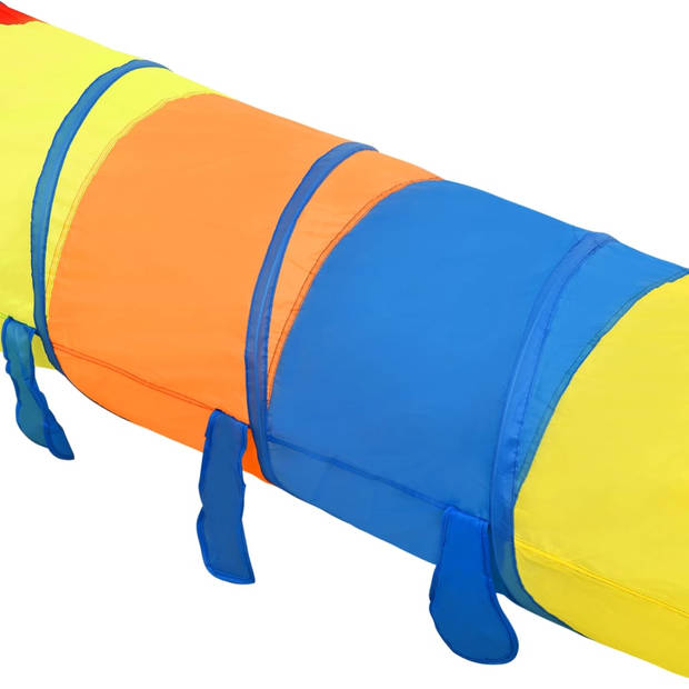 vidaXL Kinderspeeltunnel met 250 ballen 245 cm polyester meerkleurig