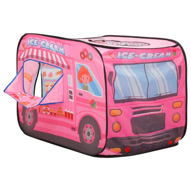 vidaXL Kinderspeeltent met 250 ballen 70x112x70 cm roze