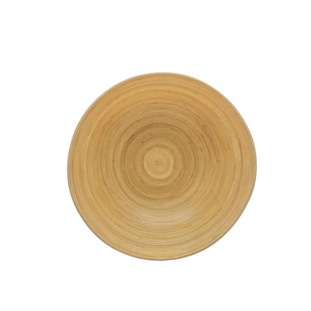 Secret de Gourmet - Slakommetjes/serveer schaaltjes - bamboe - D17 cm - Saladeschalen