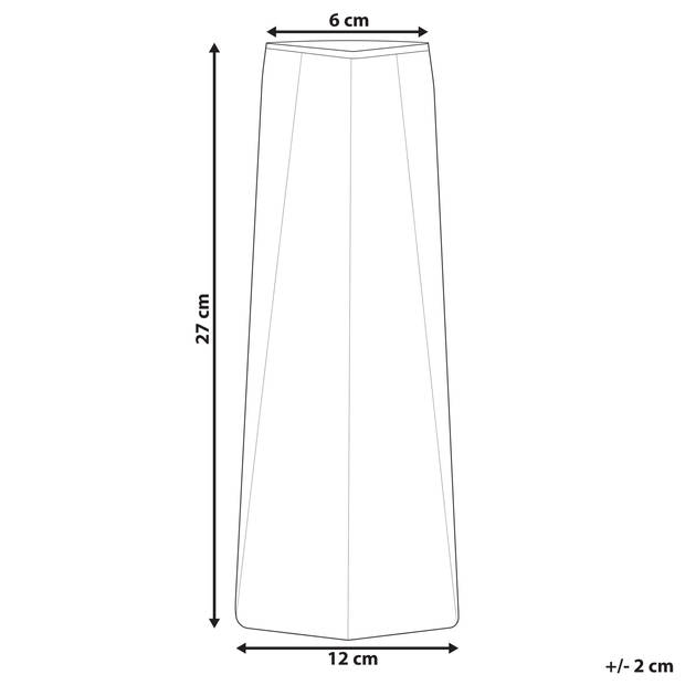 Beliani LILAIA - Bloemenvaas-Grijs-Glas