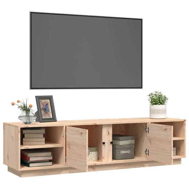 vidaXL Tv-meubel 156x40x40 cm massief grenenhout