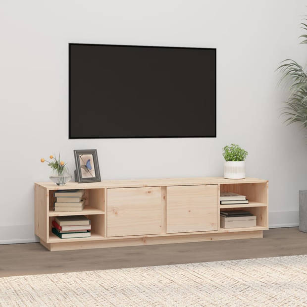 The Living Store TV-kast Grenenhout - 156 x 40 x 40 cm - Trendy design