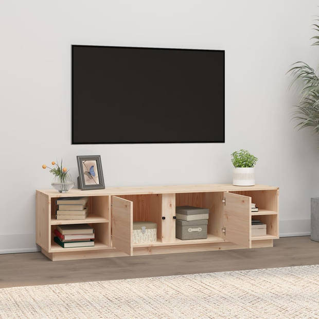 vidaXL Tv-meubel 156x40x40 cm massief grenenhout