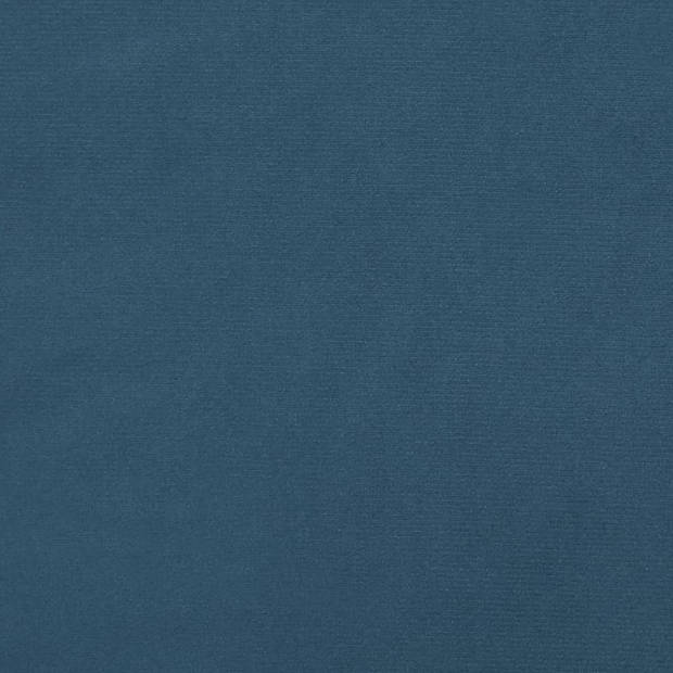 vidaXL Pocketveringmatras 140x200x20 cm fluweel donkerblauw