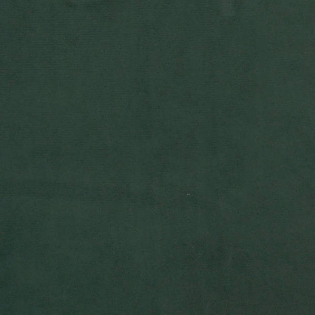 vidaXL Boxspring met matras fluweel donkergroen 100x200 cm