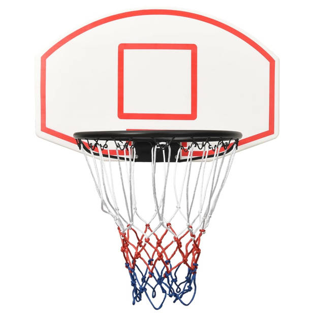 vidaXL Basketbalbord 71x45x2 cm polyetheen wit