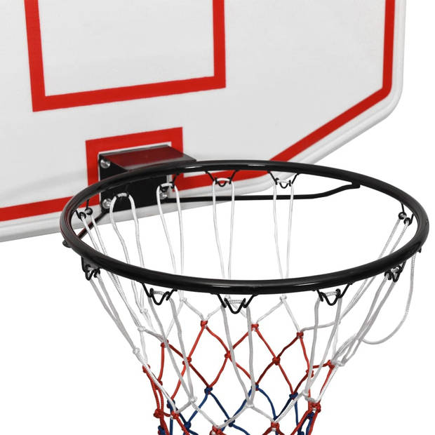 vidaXL Basketbalbord 109x71x3 cm polyetheen wit