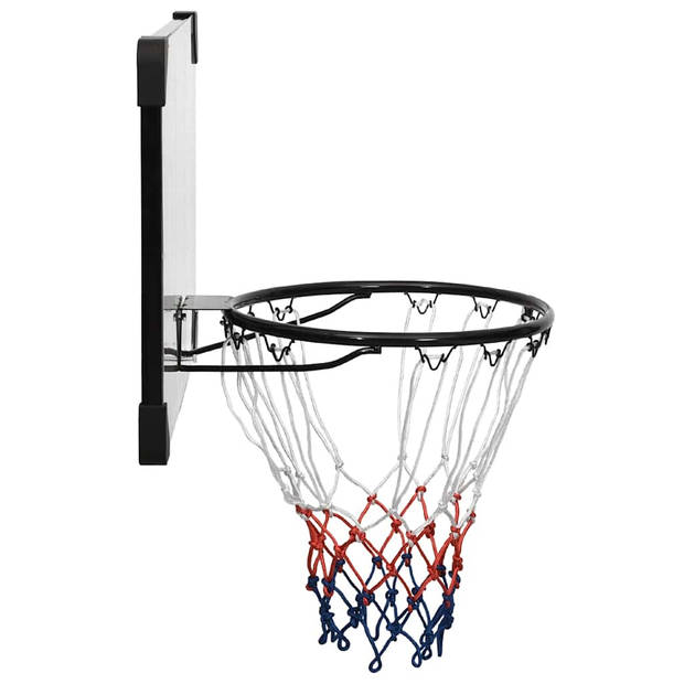 vidaXL Basketbalbord 71x45x2,5 cm polycarbonaat transparant