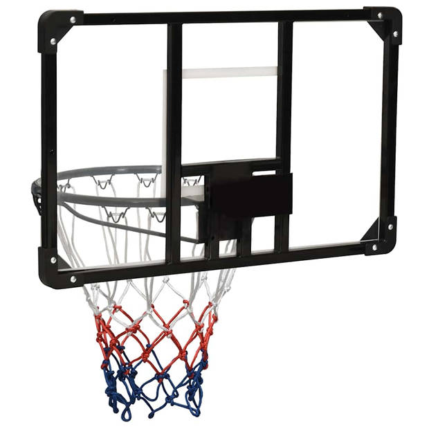 vidaXL Basketbalbord 71x45x2,5 cm polycarbonaat transparant