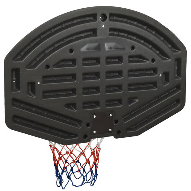 vidaXL Basketbalbord 90x60x2 cm polyetheen zwart