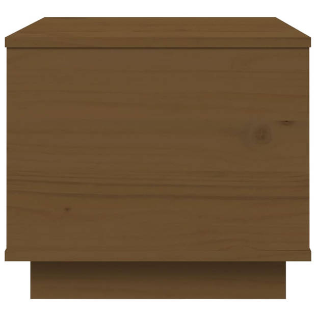 vidaXL Salontafel 40x50x35 cm massief grenenhout honingbruin