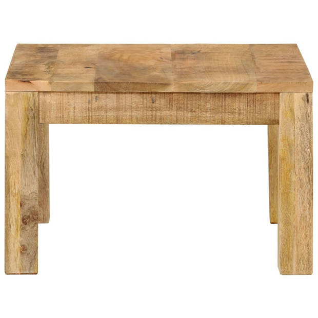 vidaXL Salontafel 55x55x35 cm massief mangohout