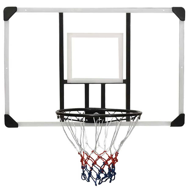 vidaXL Basketbalbord 106x69x3 cm polycarbonaat transparant