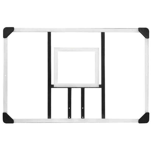 vidaXL Basketbalbord 106x69x3 cm polycarbonaat transparant