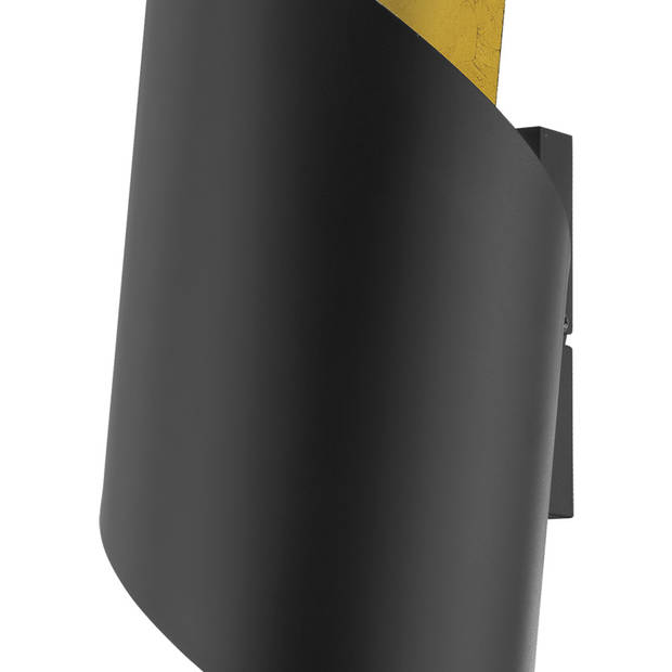 EGLO Jabaloyas Wandlamp - 1 lichts - E27 - 63cm - Zwart, Goud