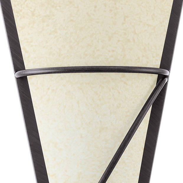 EGLO Pascal 1 - Wandlamp - 1 Lichts - Antiek-Bruin - Beige