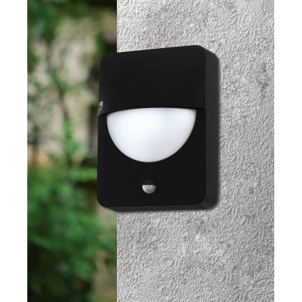 EGLO Salvanesco Wandlamp Voor buiten - bewegingssensor - IP44- Zwart