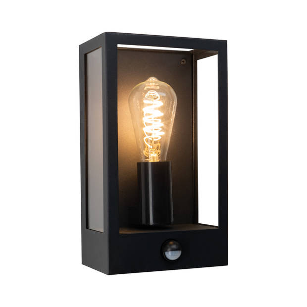 EGLO Alamonte Wandlamp Buiten - E27 - 29,5 cm - Zwart - Sensor