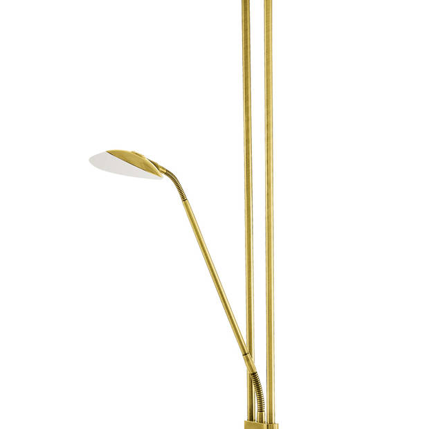 EGLO Baya Led Vloerlamp - LED - 180 cm - Geelkoper/Wit - Dimbaar