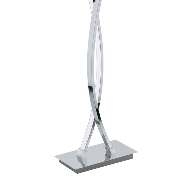 EGLO Lasana 2 Vloerlamp - LED - 142 cm - Grijs/Wit