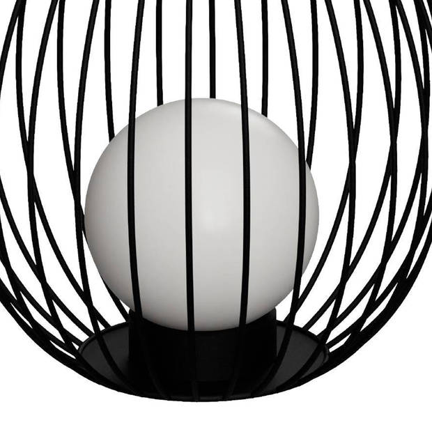 EGLO Fossombrone Staande lamp Buiten - E27 - 68,5 cm - Zwart/Wit