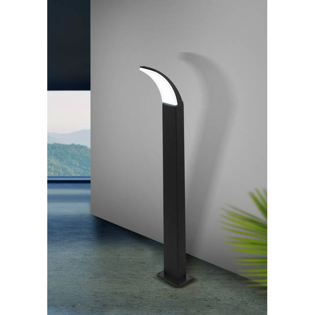 EGLO Fiumicino Staande lamp Buiten - LED - 90 cm - Antraciet/Wit