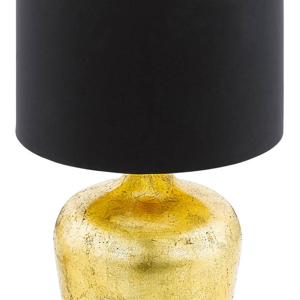 EGLO Manalba Tafellamp - E27 - 38 cm - Goud/Zwart