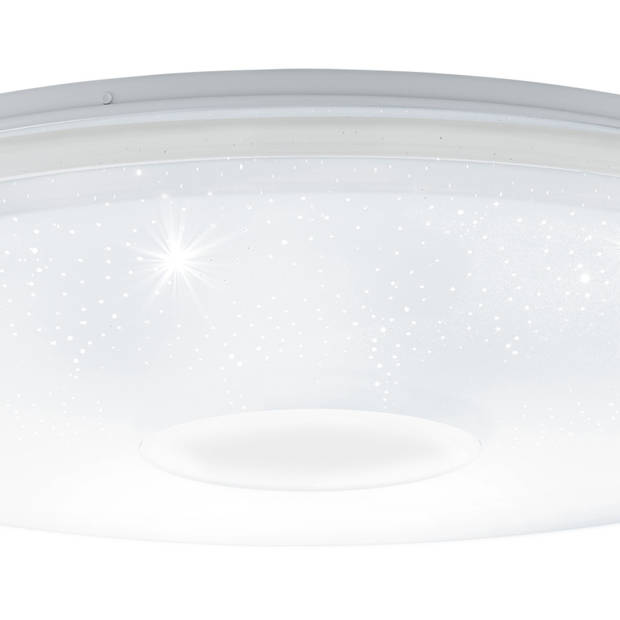 EGLO Lanciano Plafondlamp - LED - Ø 66 cm - Wit/Zilver - Dimbaar