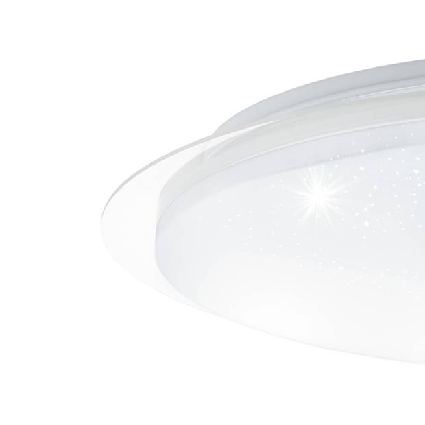 EGLO Lanciano Plafondlamp - LED - Ø 66 cm - Wit/Zilver - Dimbaar