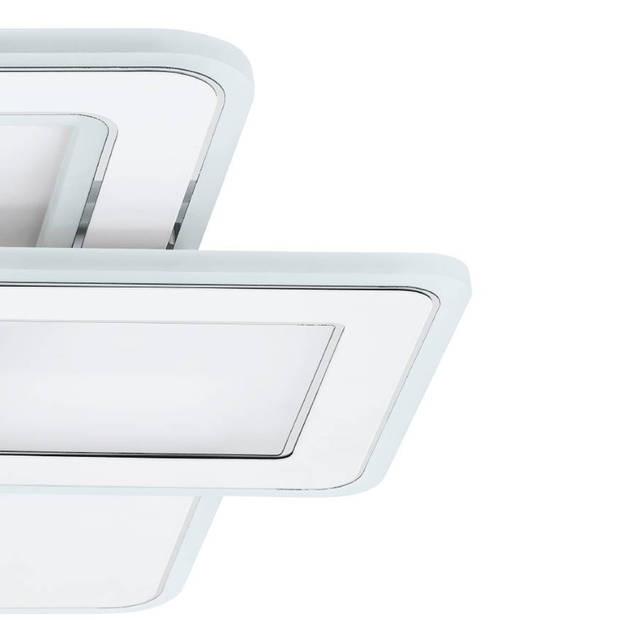 EGLO Mentalurgia Plafond- en Wandlamp - 49 cm - Wit/Chroom