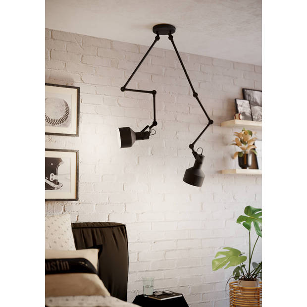 EGLO Takeley Plafondlamp - E27 - 198 cm - Zwart