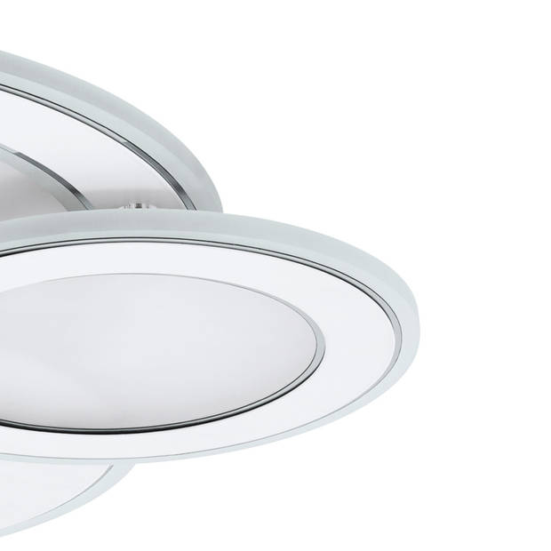 EGLO Mentalurgia Plafond- en Wandlamp - 49,5 cm - Wit/Chroom