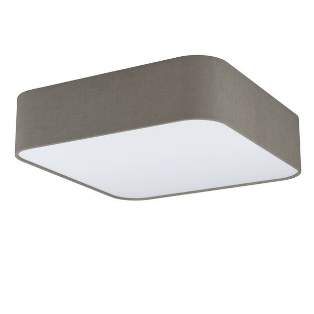 EGLO Pasteri Square Plafondlamp - E27 - 57,5 cm - Wit/Taupe