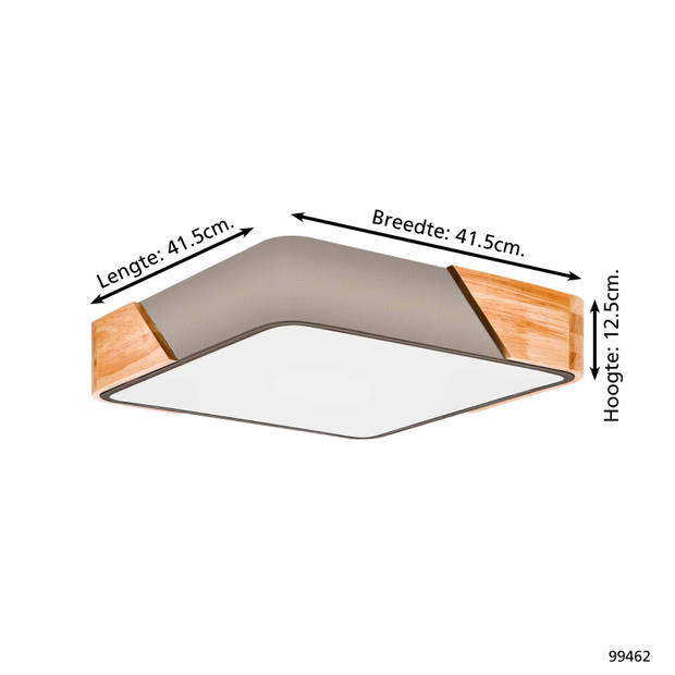 EGLO Grimaldino Plafondlamp - E27 - 41,5 cm - Wit