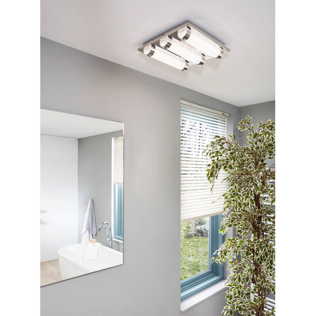 EGLO Tolorico Plafond- en Wandlamp - LED - 35 cm - Chroom