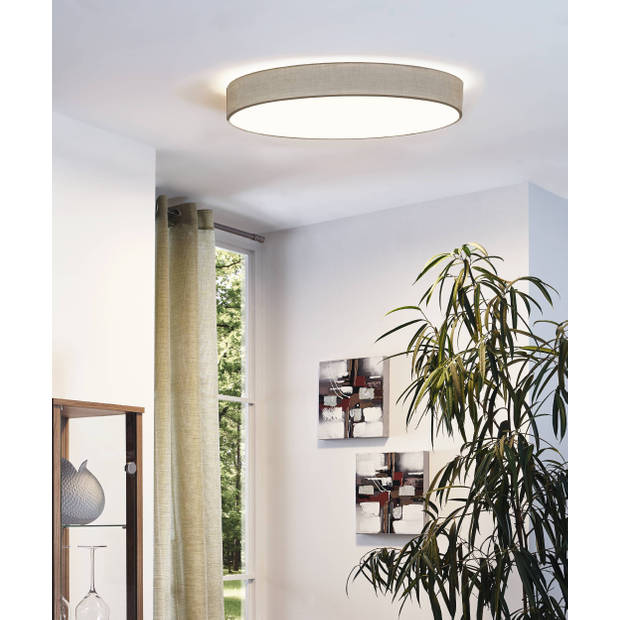 EGLO Pasteri Plafondlamp - E27 - Ø 98 cm - Wit/Taupe