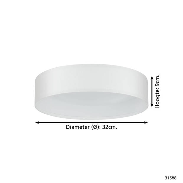 EGLO Pasteri - Plafondlamp - LED - Ø32 cm - Wit