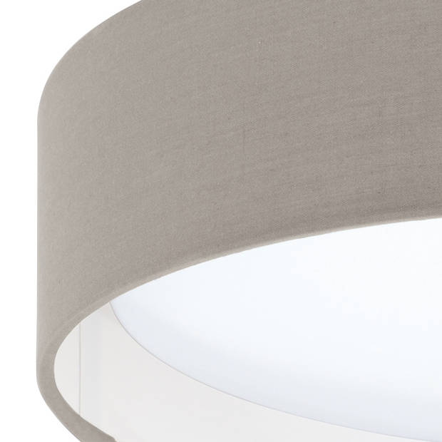 EGLO Pasteri - Plafondlamp - LED - Ø32 cm - Wit - Taupe