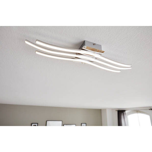 EGLO Roncade - Wand/Plafondlamp - 1 Lichts - Chroom - Wit